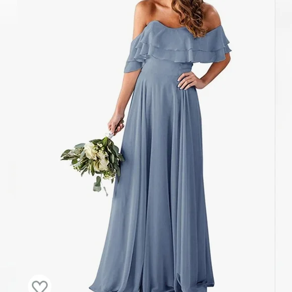 Dresses | Dusty Blue Formal Dress Size 4 | Poshmark